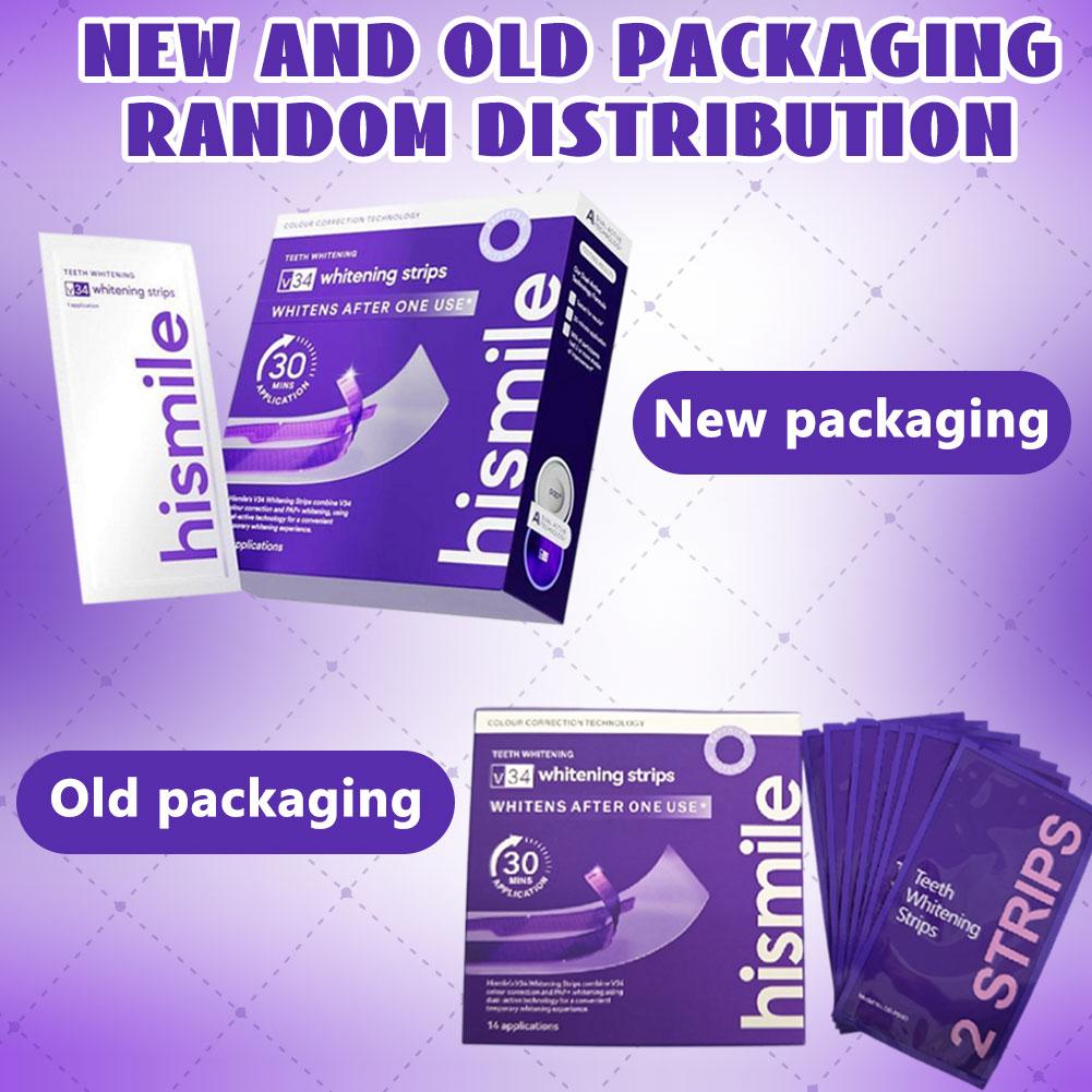 Teeth Whitening Strips - Purple Teeth Whitening Strips Remove Plaque