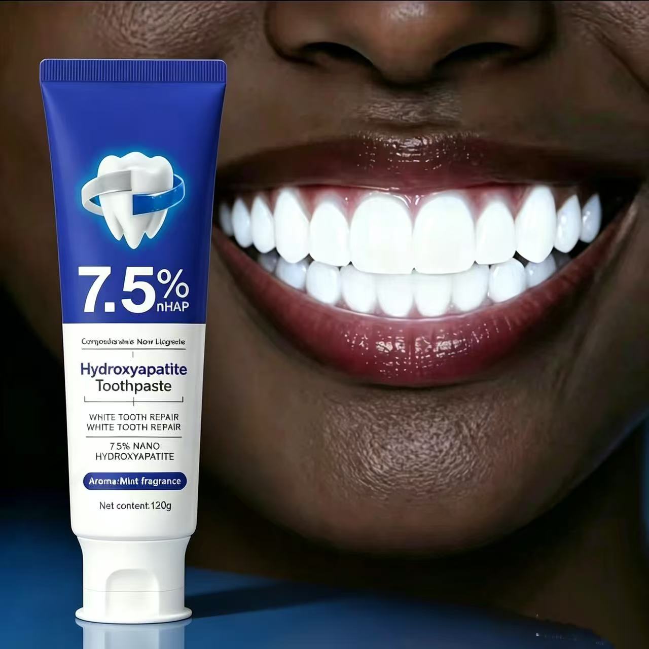 Teeth Whitening Gum - 7.5%Nano Hydroxyapatite Toothpaste Remover Coffee Tea