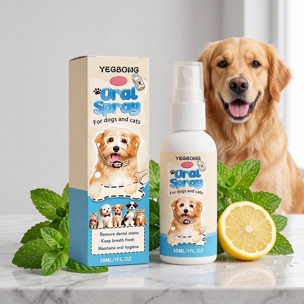 Teeth Whitening Mouthwash - Pet Oral Hygiene Spray,Teeth Cleaning Spray