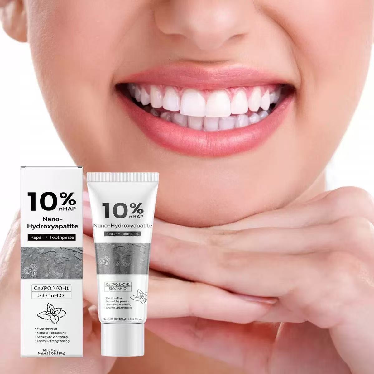 Teeth Whitening Gum - 10% Nano Hydroxyapatite Whitening & Removing