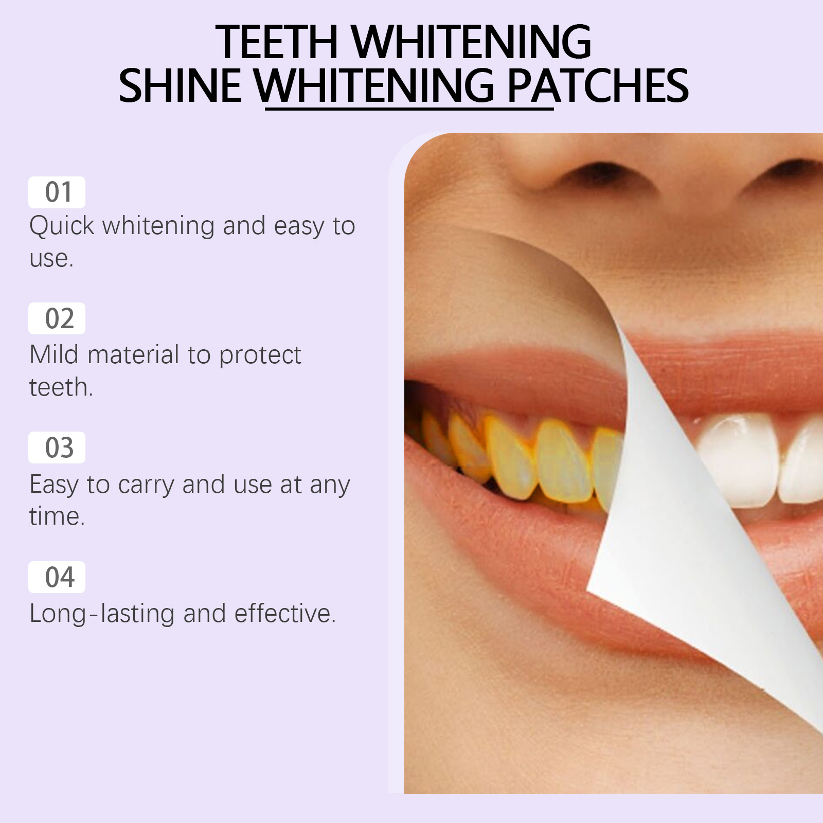 Purple Teeth Whitening Strips  - огляд і ціна Teeth Whitening Bleach