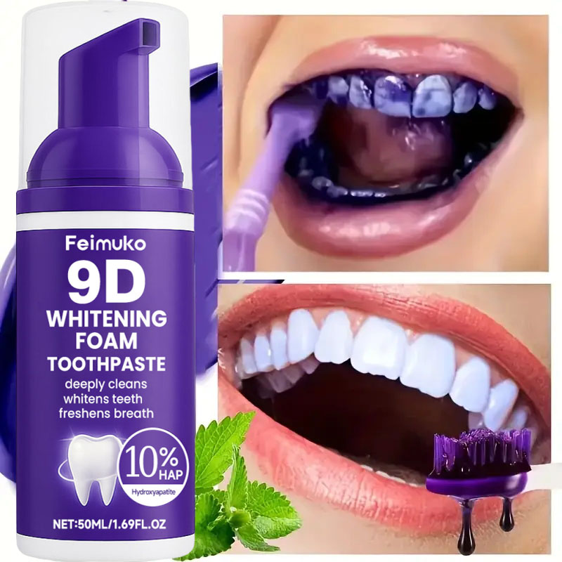 9D Purple Teeth Whitening Toot - огляд і ціна Teeth Whitening Gum