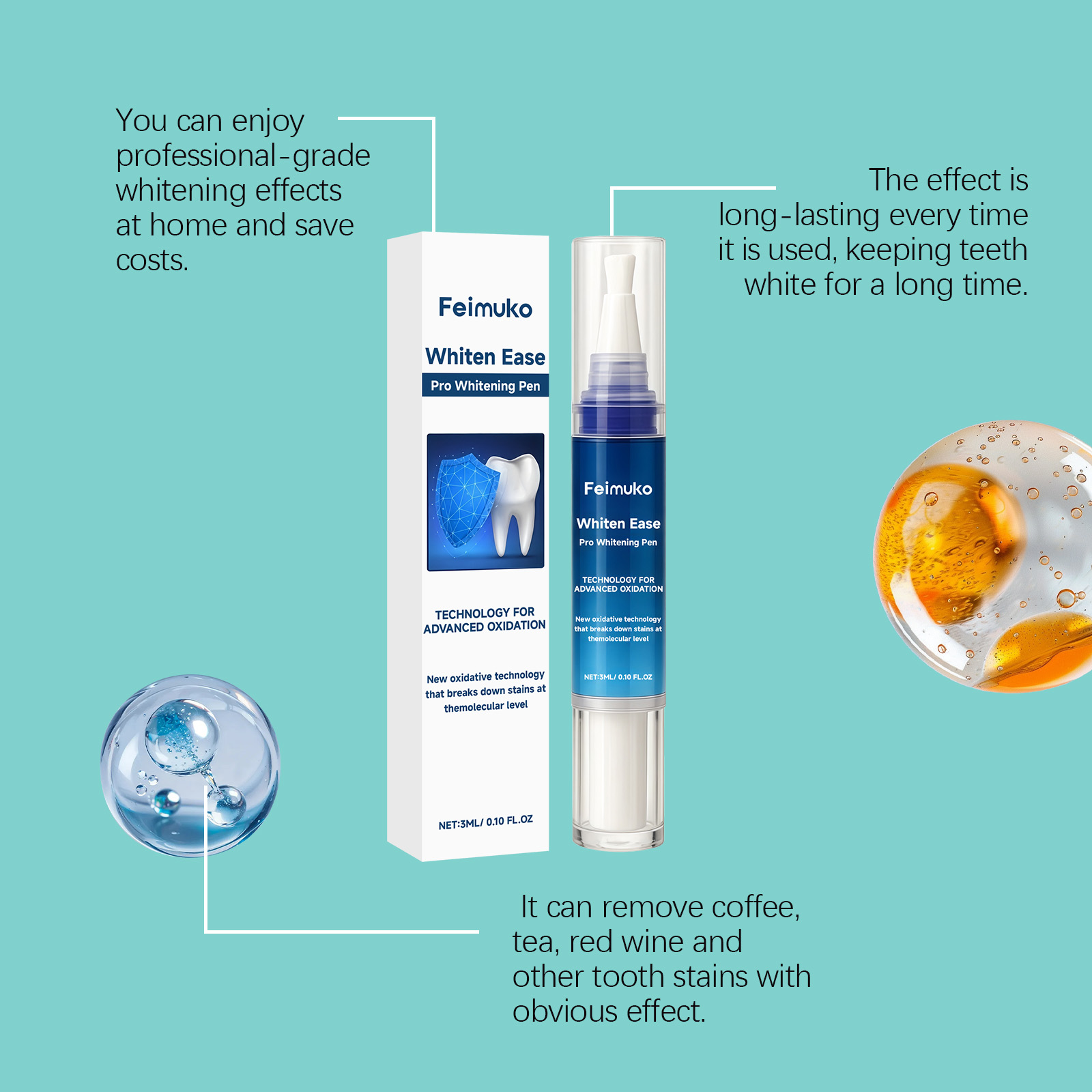 Feimuko 3mL Pro Whitening Pen  - огляд і ціна Teeth Whitening Pens
